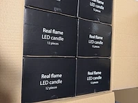 30 sets van 12 stuks led waxine lichtjes inclusief batterij homebound, soft pink - afbeelding 4 van  6