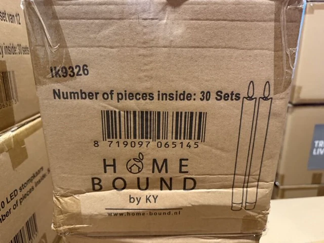 30 sets van 2 stuks led kaarsen homebound, soft pink - afbeelding 5 van  6