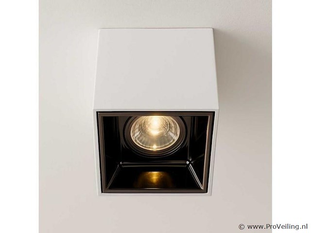 30 x downlight fitting – opbouwarmatuur – gu10 – vierkant – wit/bruin - afbeelding 3 van  4