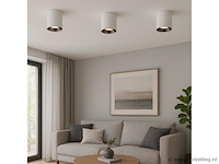 30 x downlight fitting – opbouwarmatuur – gu10 – vierkant – wit/chroom - afbeelding 1 van  4