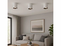 30 x downlight fitting – opbouwarmatuur – gu10 – vierkant – wit/chroom