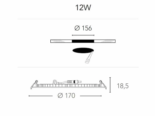 30 x g-tec slim led inbouwspots 12 watt - afbeelding 3 van  8