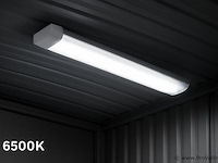 30 x led-batten met lens – 120w – 120cm – 6500k koud wit – tetra-lens - afbeelding 1 van  5
