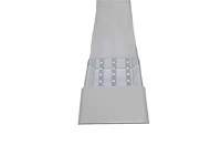 30 x led-batten met lens – 120w – 120cm – 6500k koud wit – tetra-lens - afbeelding 4 van  5