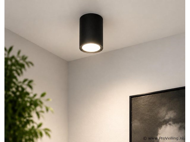30 x led opbouw spot 5w – 4200k neutraal wit - zwart – ip20 – sandra-5/xl - afbeelding 5 van  5