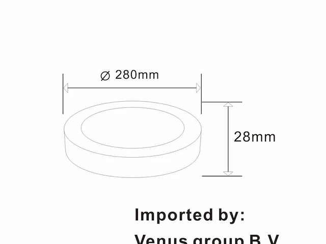 30 x led paneel – rond opbouw – 30w – 6500k koud wit – ip20 - afbeelding 3 van  4