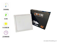 30 x led paneel – vierkant opbouw – 18w – 3000k warm wit – ip20 - afbeelding 1 van  4