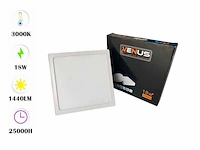 30 x led paneel – vierkant opbouw – 18w – 3000k warm wit – ip20