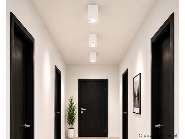 30 x opbouw spot armatuur – gu10 – wit – ip20 – frezya-s - afbeelding 1 van  5