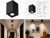 30 x opbouw spot armatuur – gu10 – zwart – ip20 – frezya-s - afbeelding 5 van  5