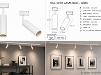 30 x rail spot armatuur – gu10 – wit – ip20 – londra-g - afbeelding 5 van  5