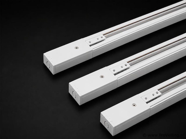 30 x railverlichting track – 1 fase – 1 meter – wit - lighting track - afbeelding 1 van  5