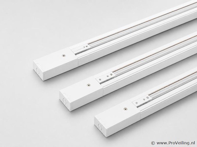 30 x railverlichting track – 1 fase – 2 meter – wit - lighting track - afbeelding 1 van  5