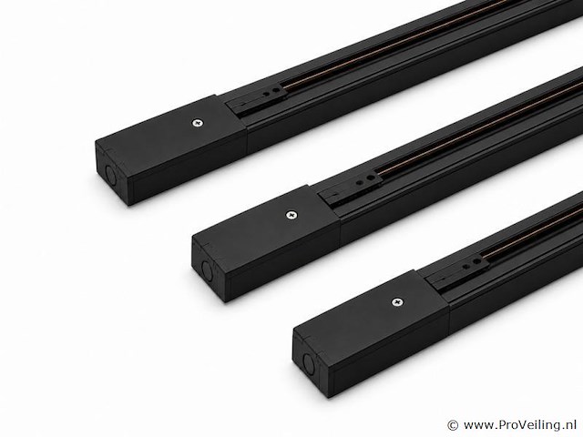 30 x railverlichting track – 1 fase – 2 meter – zwart - lighting track - afbeelding 1 van  5