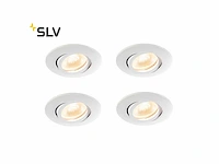 30 x slv easy install ultralage led inbouwspots, wit