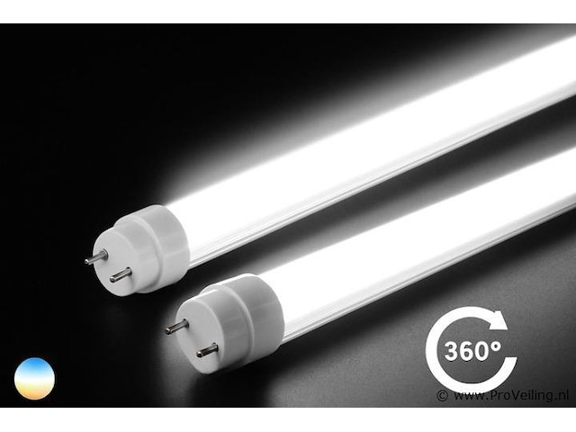 30 x t8 led buizen – 18w – 120cm – 6500k koud wit – - afbeelding 1 van  5