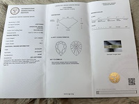 3.01 karaat pear briljant diamond (gecertificeerd igi lg597398584) - afbeelding 3 van  9