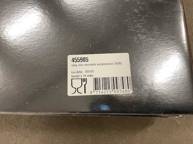 30dbl inlay voor verzenddoos koelproducten (170x) - afbeelding 2 van  3