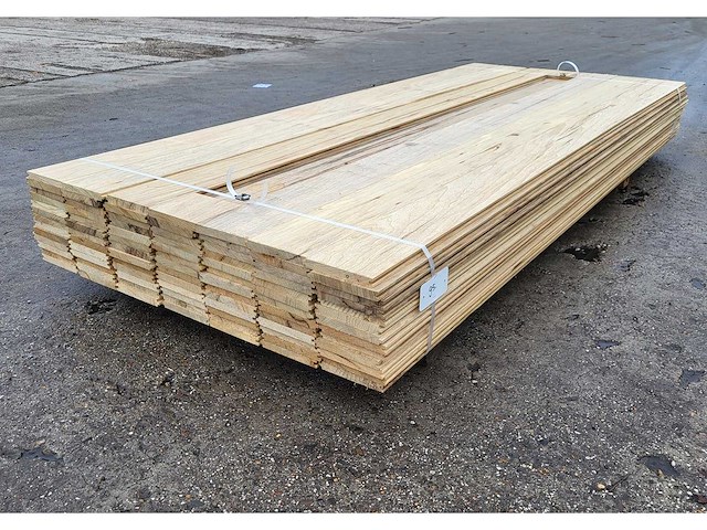 30m2 afrikaans eiken vloerdelen 18 x 140 mm, lengte 240cm ( 90x ) - afbeelding 2 van  4