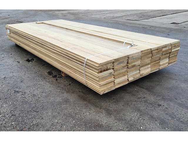 30m2 afrikaans eiken vloerdelen 18 x 140 mm, lengte 240cm ( 90x ) - afbeelding 4 van  4