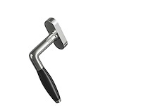 (30x) jaren ‘30 kiep / kantelraam - nikkel chroom