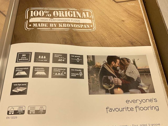 31,46m² krono kliklaminaat chantilly oak - afbeelding 7 van  9