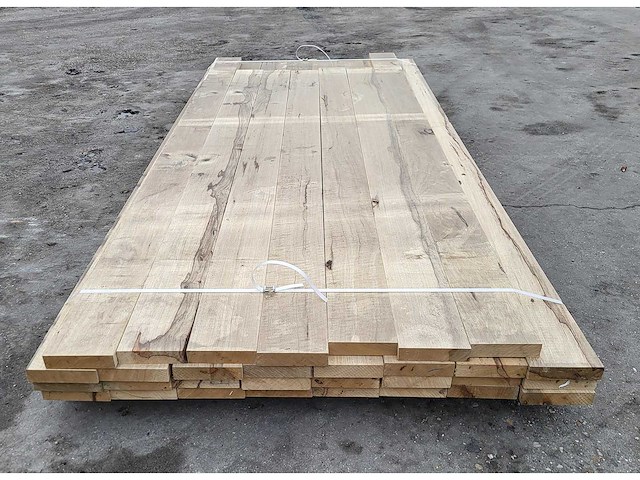 31x afrikaans eiken 30 x 130 mm, lengte 26x 245 cm + 5x 215 cm - afbeelding 1 van  4