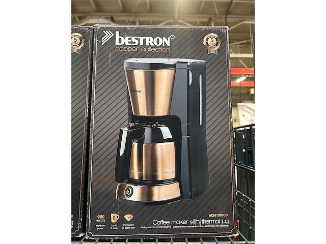 31x koffiezetapparaat bestron, copper collection 01 po 18039kl - afbeelding 7 van  8