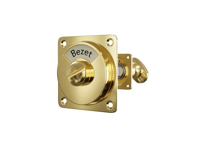 (31x) vrij/bezet slot - messing - afbeelding 1 van  1