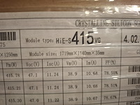 31x zonnepaneel hyundai, hie-s 415vg - afbeelding 4 van  6