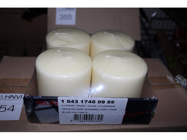 32 stompkaarsen gouda in vier dozen. - afbeelding 2 van  2