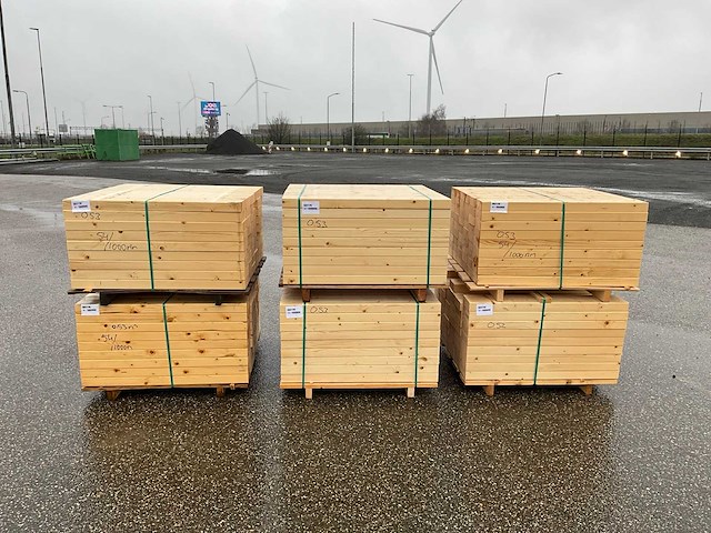 320x vuren balk +/- 58x170x1000mm - afbeelding 2 van  6