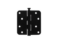 (321x) scharnier 10 cm - zwart - met schroeven - afbeelding 2 van  2