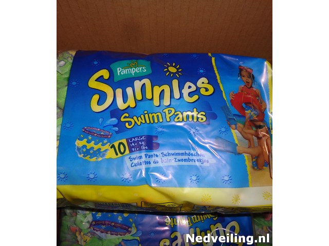 32x pak met sunnies zwemluiers 10st per pak - afbeelding 1 van  3