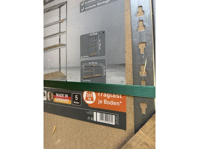 32x stellingkast draagkracht per legplank 265 kg toom - afbeelding 6 van  6