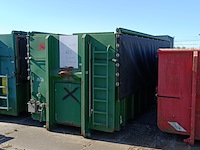 33 m³ haakarm afzetcontainer, ktk, groen, 2015