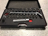 34 delig 1/4” - ringratelsleutel set (3x) - afbeelding 2 van  4