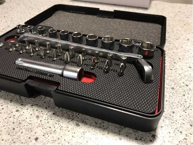 34 delig 1/4” - ringratelsleutel set (3x) - afbeelding 4 van  4