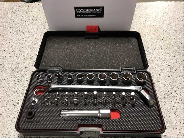 34 delig 1/4” - ringratelsleutel set (3x) - afbeelding 1 van  4