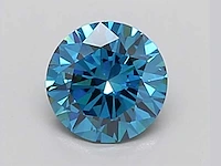 3,40 ct ronde cut donkerblauwe topaas – kasjmirblauw
