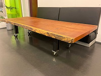 340x140 industriële boomstam tafel - afbeelding 1 van  5