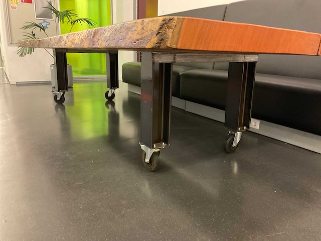 340x140 industriële boomstam tafel - afbeelding 5 van  5