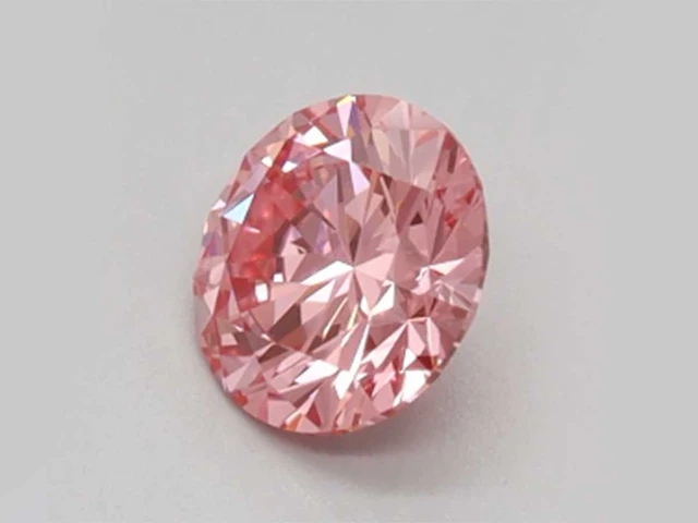 3,43 ct ronde cut lichtroze topaas – roze - afbeelding 3 van  3