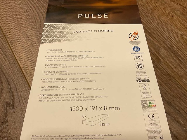 34,7m² purity pulse rustiek eiken laminaatvloer - afbeelding 6 van  6