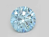3,48 ct ronde cut lichtblauwe topaas – turquoise blue