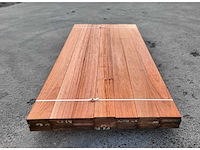 35 x padouk planken 21 x 140mm , lengte 215cm ( 10.5 m2 ) - afbeelding 2 van  5