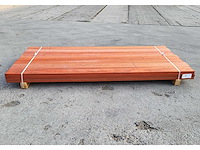 35 x padouk planken 21 x 140mm , lengte 215cm ( 10.5 m2 ) - afbeelding 4 van  5