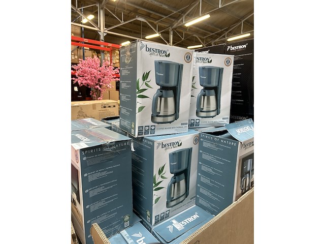 35x koffiezetapparaat met thermoskan bestron, spirit of nature acm100spnb - afbeelding 6 van  6