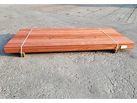 35x padouk planken 21 x 140mm, lengte 215 cm (10.5m2 - afbeelding 4 van  5