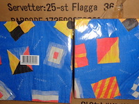 36 pakje met 25 servetten vlaggen - afbeelding 3 van  3
